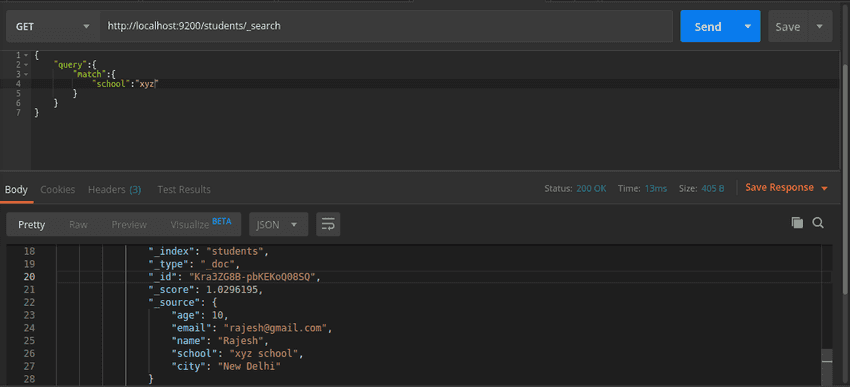  Document Request Body Elasticsearch