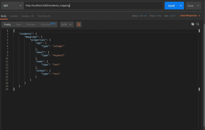 GET Mapping in Elasticsearch